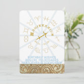 HOROSCOPE ~ Invitation d'anniversaire - Sagittariu (Debout devant)