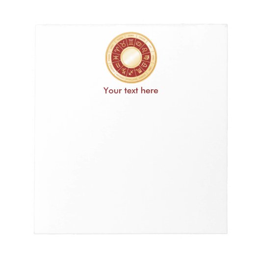 Horoscope Mandala Notitieblok (Voorkant)