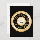 Horoscope Mandala Uitnodiging Briefkaart (Voorkant / Achterkant)