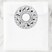 horoscope moderne zodiac astrologie or autocollant (Sac)