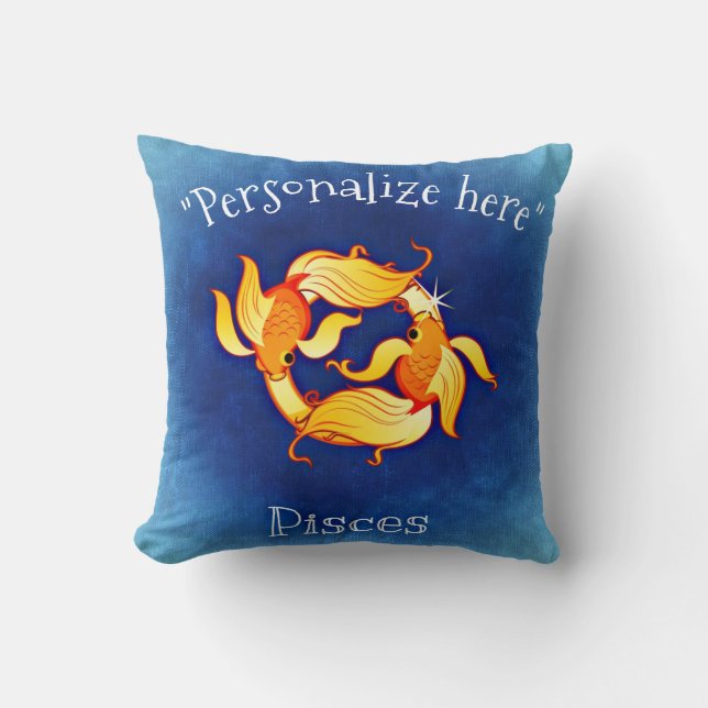Horoscope Pisces Decorative Sierkussen (Voorkant)