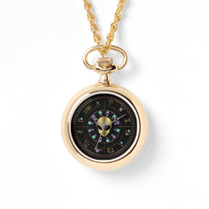 Horoscope SCIFI Alien Horloge