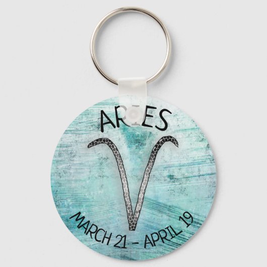 Horoscope Sign Aries Sleutelhanger (Voorkant)