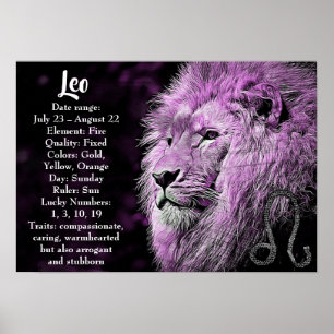 Horoscope Sign Leo-Poster Poster