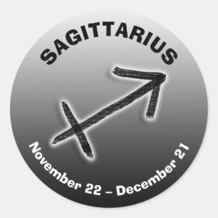 Horoscope Sign Sagittarius Astrology Ronde Sticker