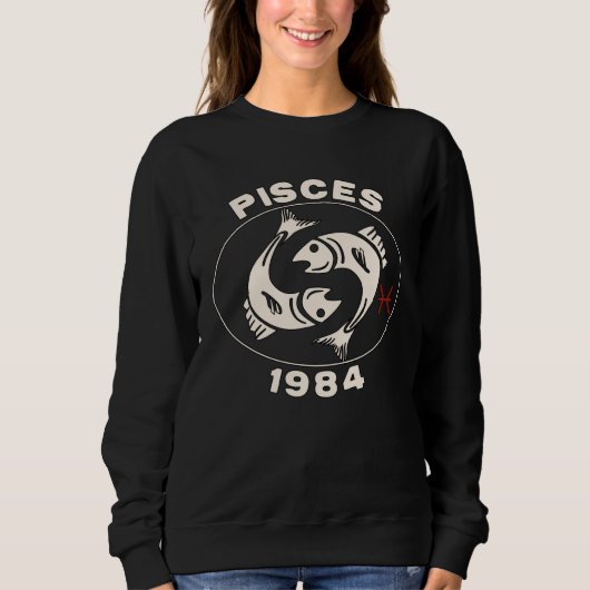 Horoscope Zodiac Sign Fish Pisces 1984 Trui (Voorkant)