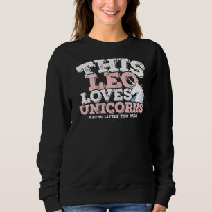 Horoscope Zodiac Sign Leo houdt van Unicorns Trui