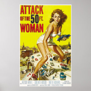 Horreur Movie, Sci-Fi Movie, Vintage affiche
