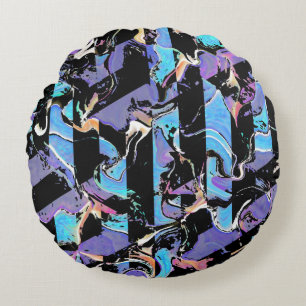 Horreur pour les yeux Coussin rond