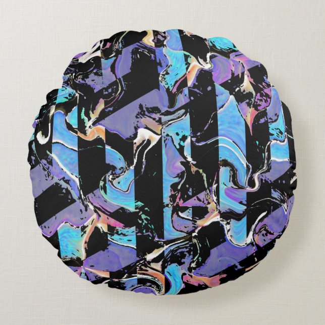 Horreur pour les yeux  Coussin rond (Devant)