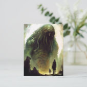 Horrible Green Creator Horror Art Carte postale (Debout devant)