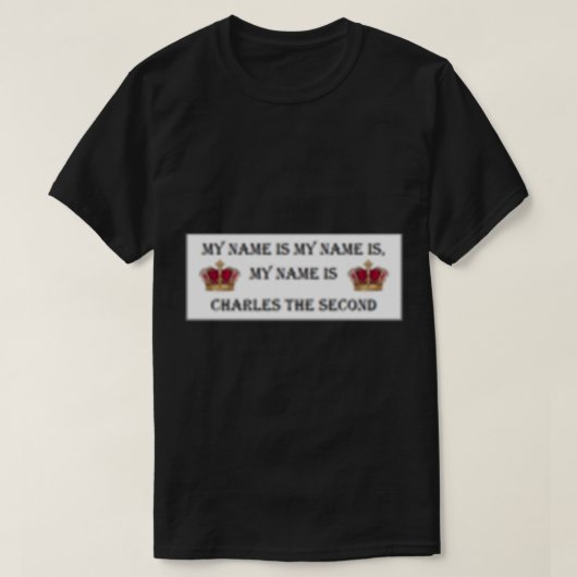 Horrible Histories Charles II T-shirt (Design voorkant)