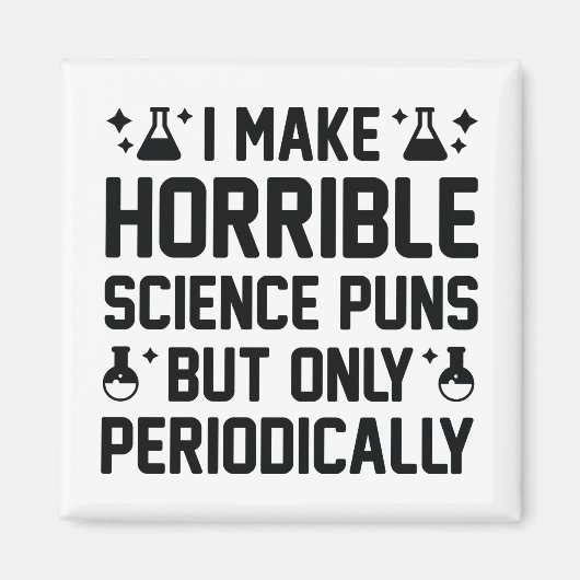 Horrible Science Puns Magneet (Voorkant)