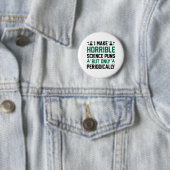 Horrible Science Puns Ronde Button 5,7 Cm (In situ)
