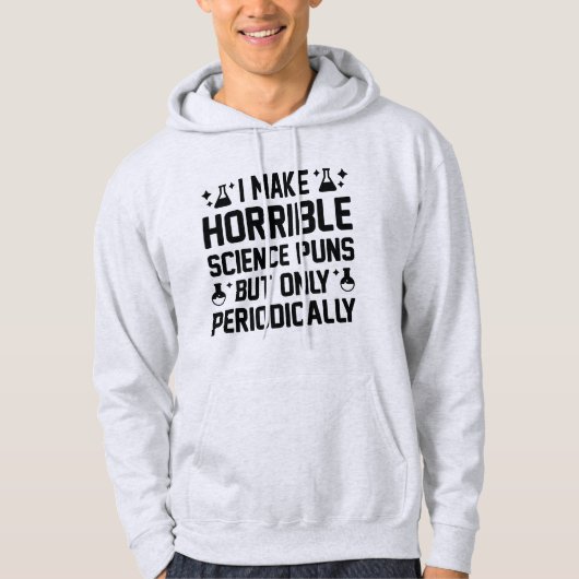 Horrible science Puns Sweat - shirt à capuche (Devant)