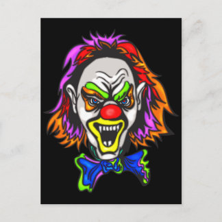 Horrid Evil Clown Briefkaart