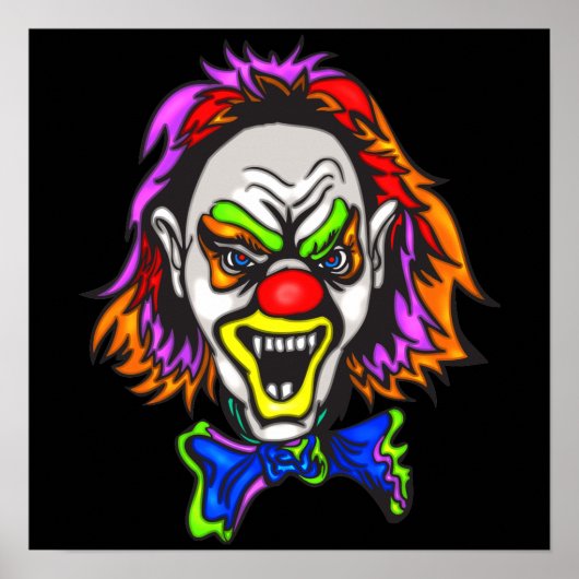 Horrid Evil Clown Poster (Voorkant)