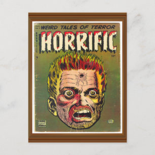 Horrific Terror Zombie Comic Hoesje Artwork Vintag Briefkaart