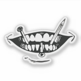 Horror anime art sticker