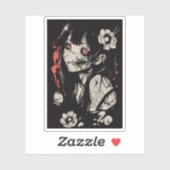 Horror anime girl sticker (Vel)