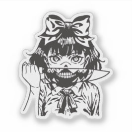 Horror anime sticker