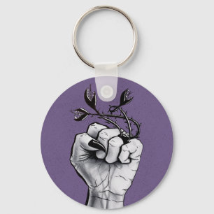 Horror Art Black Magic Ring Hand Dark Fantasy Sleutelhanger