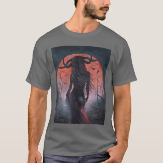 Horror Art Goth Girl Succubus Psychobilly Punk GOt T-shirt