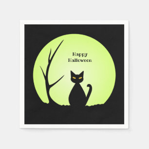 Horror Cat Paper Napkin Servet