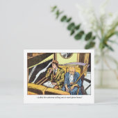  Horror Comic Panel met de Reaper Briefkaart (Staand voorkant)