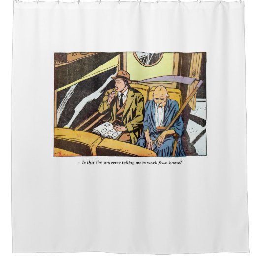  Horror Comic Panel met de Reaper Douchegordijn (Voorkant)