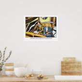  Horror Comic Panel met de Reaper Poster (Keuken)