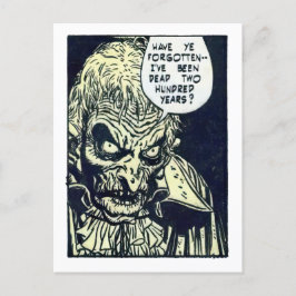  Horror Comic Panel van The Unseen Briefkaart