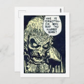  Horror Comic Panel van The Unseen Briefkaart (Voorkant / Achterkant)