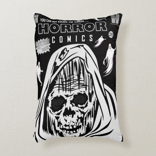 HORROR Comics Pillow Accent Kussen (Voorkant(Verticaal))