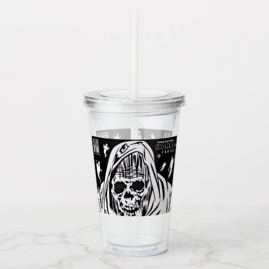 HORROR Comics Tumbler Acryl Drinkbeker (Voorkant)
