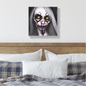 Horror Creepy Woman Canvas Afdruk (Insitu (Slaapkamer))