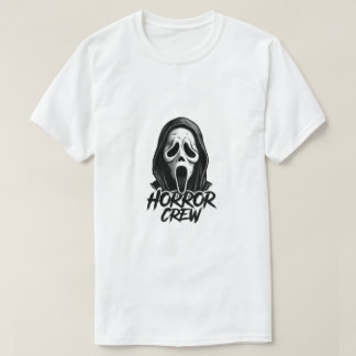 Horror Crew Geest Masker Oude Slasher Film T-shirt