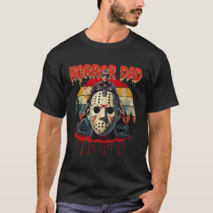 Horror Dad jaren '80 Horror Film Killer Mask Blood T-shirt