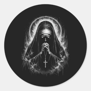 Horror En Non Demon Onheilige Boze Occult Alt En G Ronde Sticker