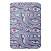 Horror Evil Eyes Paarse Pastel Gothic Badmat (Voorkant Verticaal)