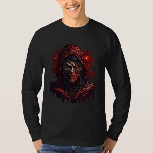 Horror Evil Mage Nightmare Scary Terrifying Hallow T-shirt (Voorkant)
