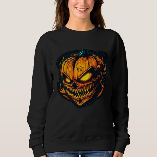 Horror Evil Pumpkin Nightmare Scary Terrifying Hal Trui (Voorkant)