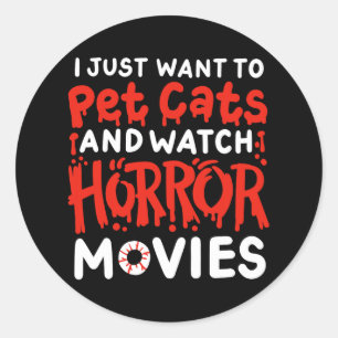 Horror-film die ik alleen maar wil eten en haar be ronde sticker