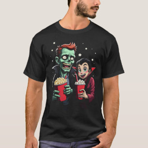Horror Film Marathon Spooky Snacks T-shirt