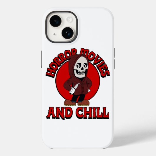 Horror films en Chill Case-Mate iPhone Case (Achterkant)