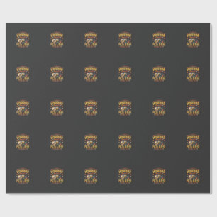 Horror Films Pizza Bier Halloween Design_1 Cadeaupapier