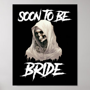 Horror gotisch bijna bruid vrijgezellenfeest poster
