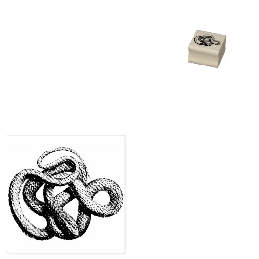 Horror Halloween Meandering Snake Serpent Adder Rubberstempel (Gestempeld)