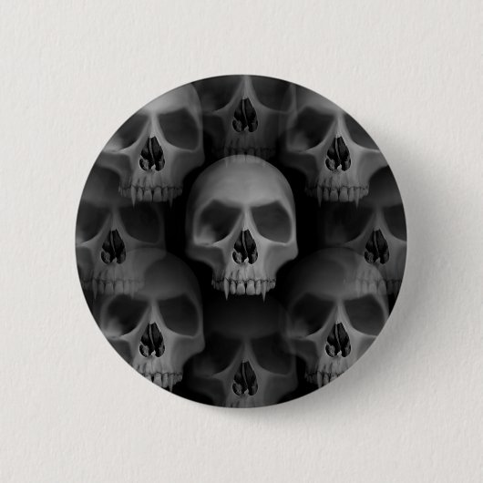 Horror Halloween schedels Ronde Button 5,7 Cm (Voorkant)
