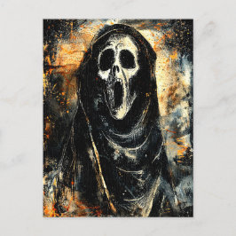 Horror Halloween Scream Spooky Seizoen Briefkaart